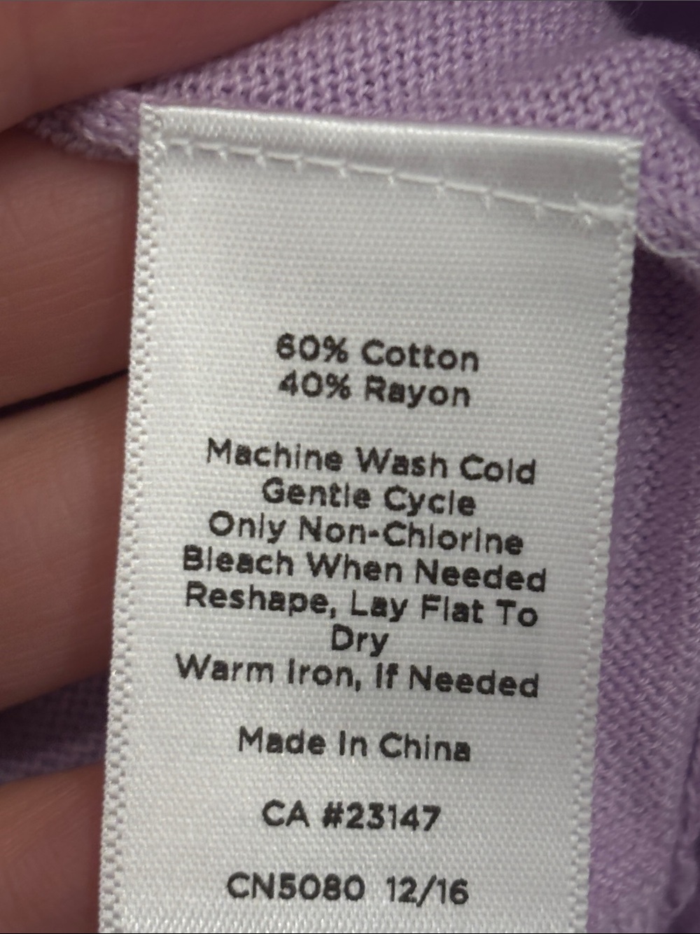 Talbots Lavender Open-Front Women’s Cardigan Sweater Size L - Picture 6 of 7